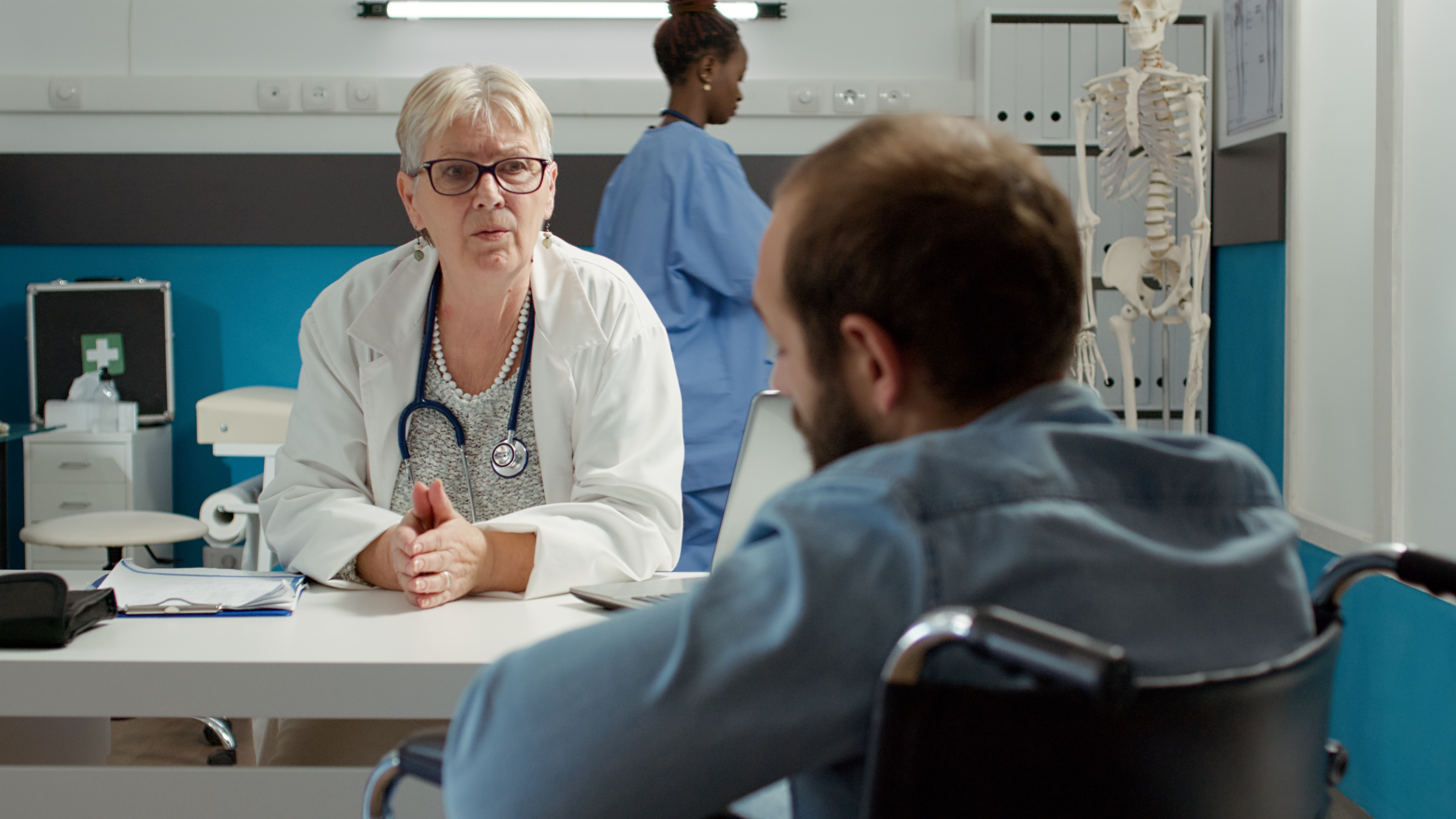 Doctor consulting with a patient at Cura Solace Healthcare
