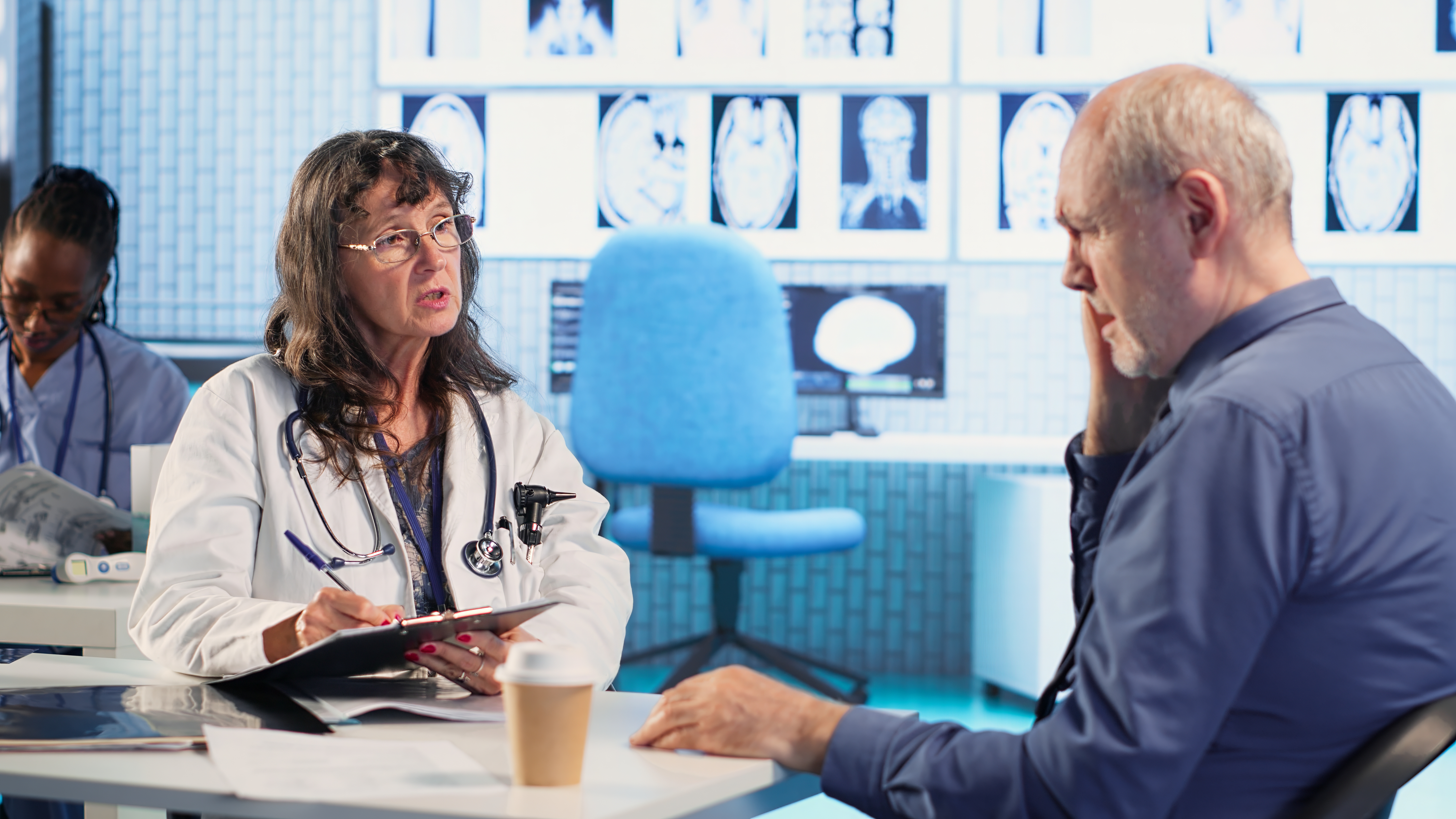 Doctor and patient consultation at Cura Solace Healthcare