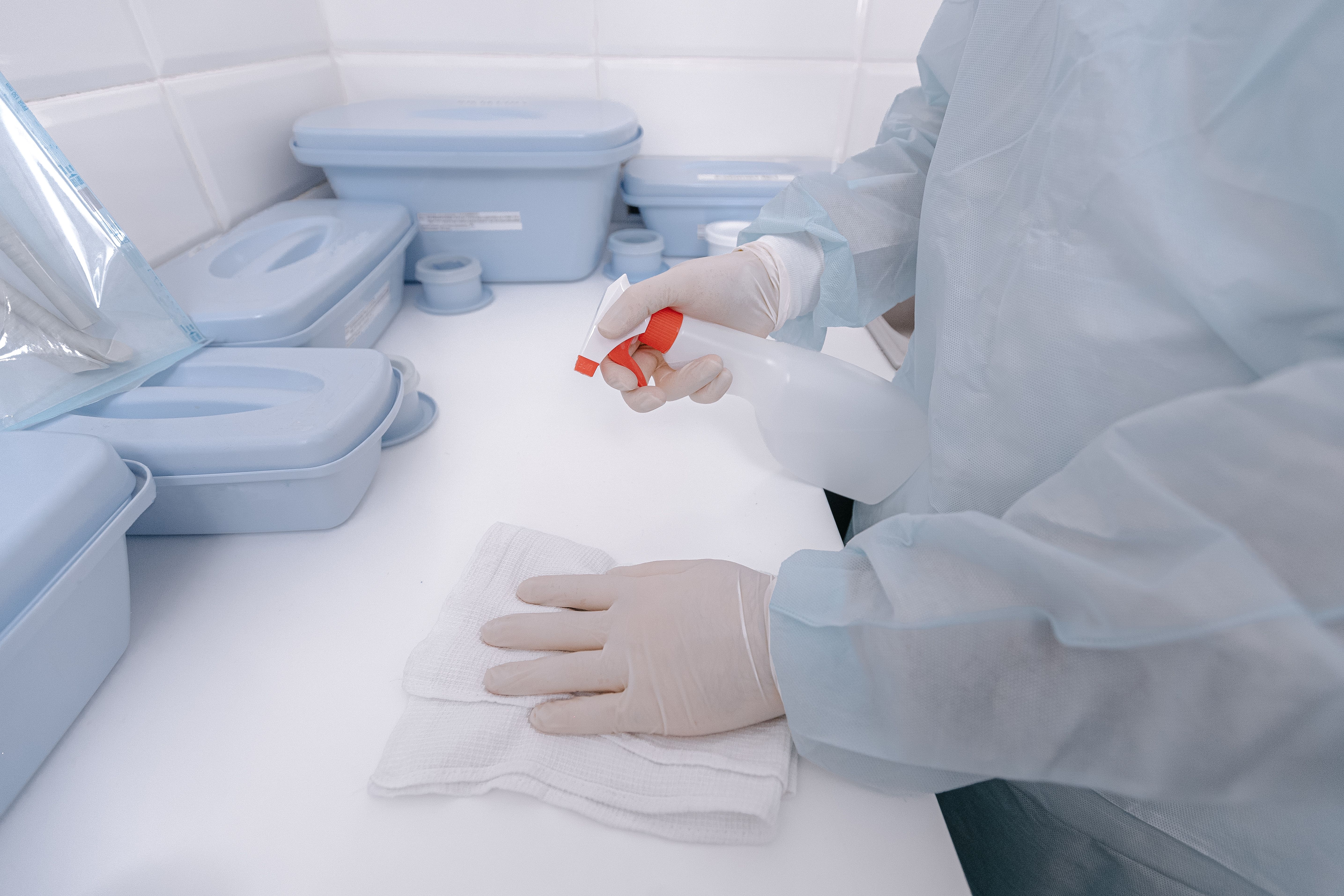 Cura Solace infection prevention and control team performing a hygiene audit